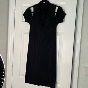 BCBGMAXAZRIA Black dress size medium with split